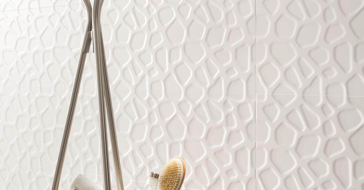 #Tubadzin #All in White #Obklady a dlažby #Koupelna #Moderní styl #Naturální styl #bílá #Matný obklad #Velký formát #700 - 1000 Kč/m2 #new #inserta 